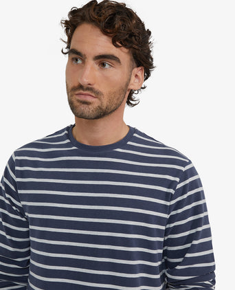 Striped Long Sleeve T-Shirt | Navy