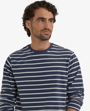 Striped Long Sleeve T-Shirt | Navy