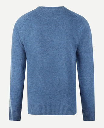 Trui Lamswol Rondehals | Worker Blue