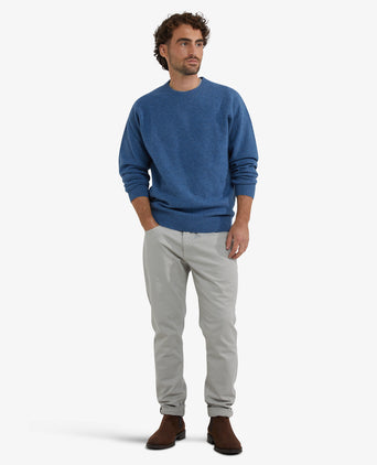 Trui Lamswol Rondehals | Worker Blue