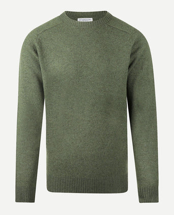 Lambswool Round Neck Sweater | Winter Sage