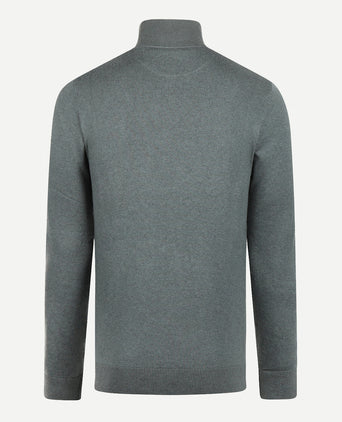 Half-Zip Sweater Cotton Merino Wool | Winter Sage