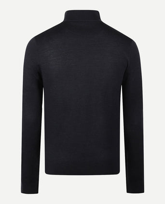 Trui Half-Zip Luxe Merinowol | Navy