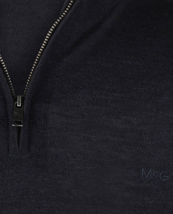 Trui Half-Zip Luxe Merinowol | Navy