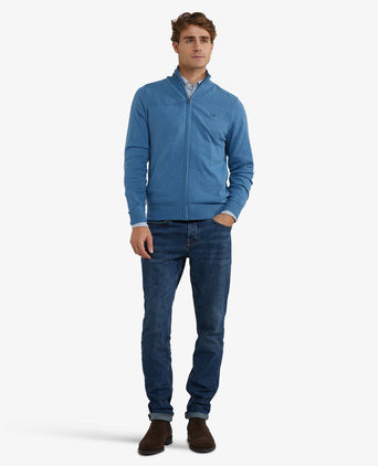 Ritsvest Katoen Merinowol | Worker Blue
