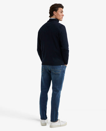 Ritsvest Luxe Merinowol | Navy