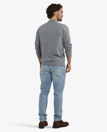 Polotrui Luxe Merinowol Lange Mouw | Medium Grey Melange