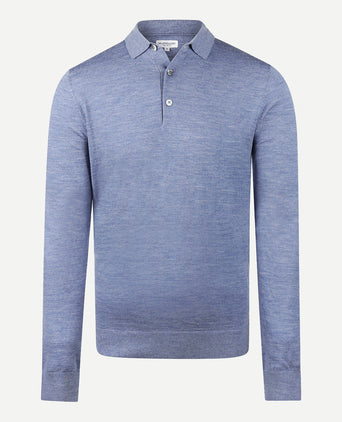 Polotrui Luxe Merinowol Lange Mouw | Vintage Blue