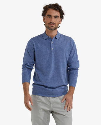 Polotrui Luxe Merinowol Lange Mouw | Vintage Blue
