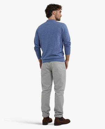 Polotrui Luxe Merinowol Lange Mouw | Vintage Blue