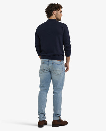 Polotrui Luxe Merinowol Lange Mouw | Navy