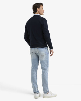 Vest Klassiek Luxe Merinowol | Navy