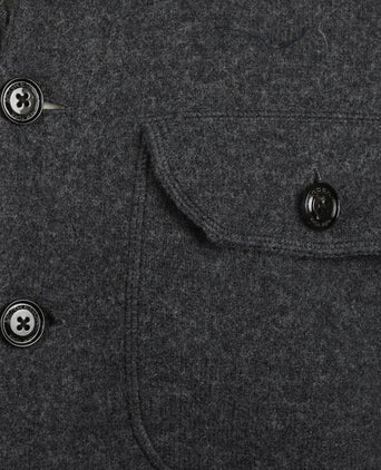 Knoopvest Wolmix | Dark Grey Melange