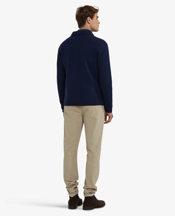 Knoopvest Wolmix | Navy