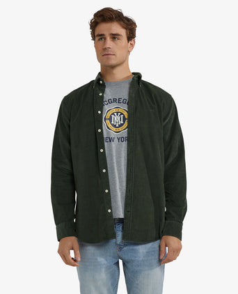 Overhemd Corduroy | Dark Olive