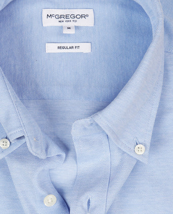 Overhemd Stretch Piqué | Light Blue