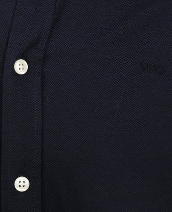 Overhemd Stretch Piqué | Navy