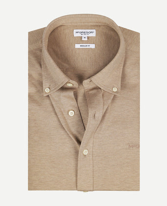 Overhemd Stretch Piqué | Sand