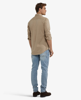 Overhemd Stretch Piqué | Sand