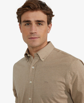 Overhemd Stretch Piqué | Sand