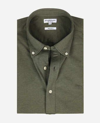 Overhemd Stretch Piqué | Winter Sage