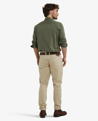 Overhemd Stretch Piqué | Winter Sage