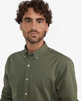 Overhemd Stretch Piqué | Winter Sage