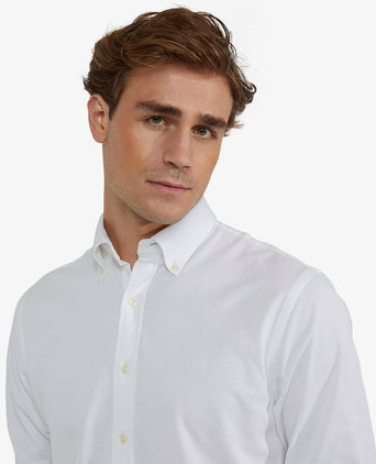 Overhemd Stretch Piqué | White