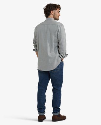 Overhemd Flanel Melange Oxford | Medium Grey Melange
