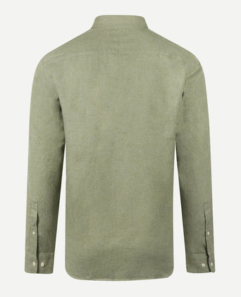 Overhemd Flanel Melange Oxford | Winter Sage