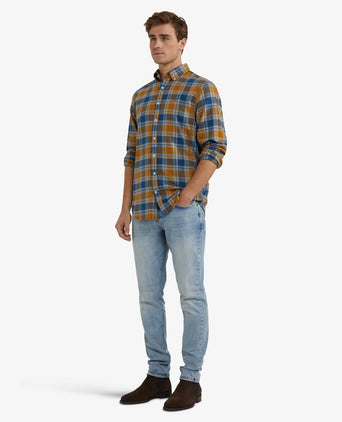 Overhemd Flanel Ruit | Camel