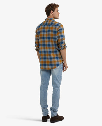 Overhemd Flanel Ruit | Camel