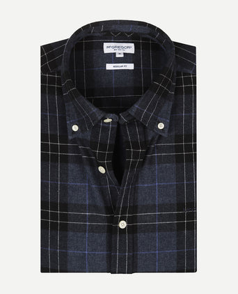 Overhemd Flanel Ruit | Navy