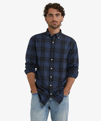 Flannel Shirt Check | Navy Flannel Shirt Check | Navy