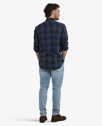 Overhemd Flanel Ruit | Navy