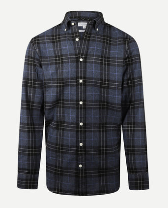Overhemd Flanel Ruit | Navy