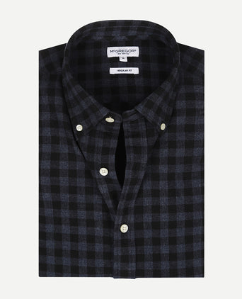 Overhemd Flanel Ruit | Navy