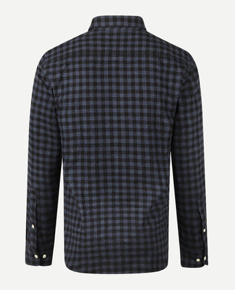 Overhemd Flanel Ruit | Navy