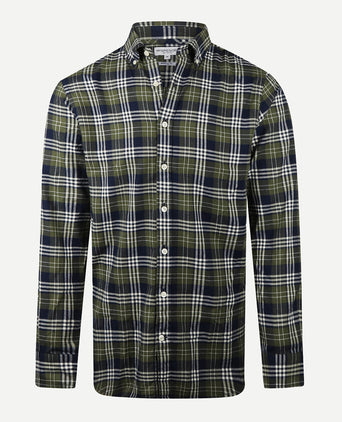 Overhemd Flanel Multi Ruit | Moss Green