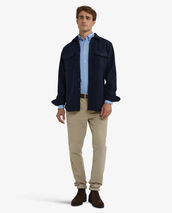 Overshirt Wol Look | Navy