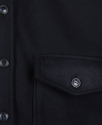 Overshirt Wol Look | Navy