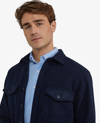 Overshirt Wol Look | Navy