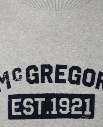 Sweatshirt Graphic Ronde Hals | Medium Grey Melange