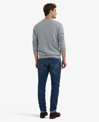 Sweatshirt Graphic Ronde Hals | Medium Grey Melange