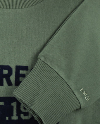 Sweatshirt Graphic Ronde Hals | Winter Sage