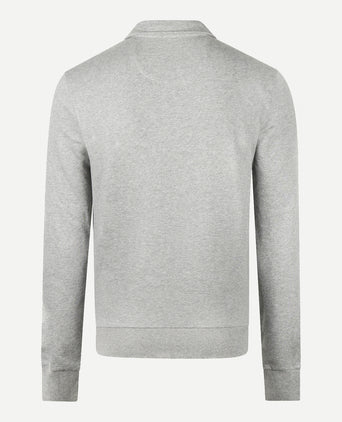 Polo Sweatshirt Lange Mouw | Medium Grey Melange