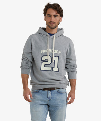 Hoody Graphic 21 | Medium Grey Melange Hoody Graphic 21 | Medium Grey Melange