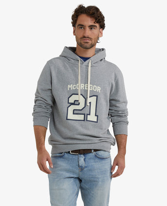 Hoody Graphic 21 | Medium Grey Melange
