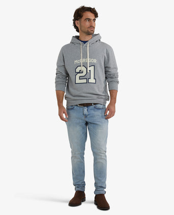 Hoody Graphic 21 | Medium Grey Melange