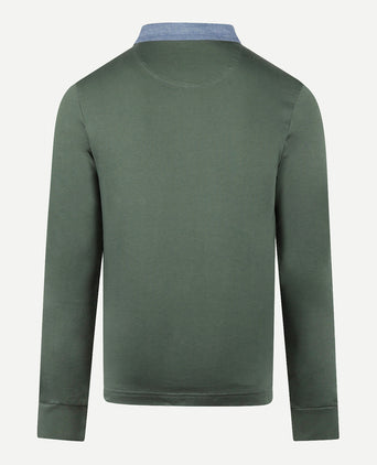 Classic Cotton Rugby Shirt | Winter Sage